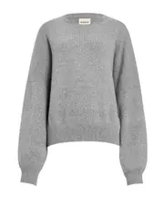 Khaite Crewneck Drop Shoulder Jumper Fog