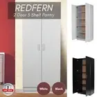 Priceworth Pantry Cabinet 2 Door 5 Shelf Storage Organizer Hoder