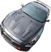 Carbon Fiber Front Hood Bonnet With Vents Compatible For 2008-2018 R35 GTR Car Modification Tuning