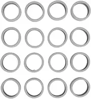 [Yomiyuyr] Luggage Covers for Suitcase, Wheel Protective, Suitcase Protector, Silicone, with 16PCS Luggage Suitcase Castor Covers for Carry on Luggage (Silver Gray)