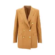 [TAGLIATORE] TAGLIATORE Jasmine double-breasted viscose-blend jacket Woman 42 42 Brown