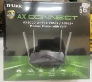 D-LINK Dual Band Wireless AX3000 VDSL2 / ADSL2+ Modem Router WiFi6 (DSL-X3052E)