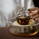 【優選百貨】功夫道玻璃壺承玻璃壺中式泡茶壺透明耐熱煮茶具迷你茶壺花茶壺