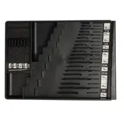 Wrench Organizer (Black) | Space Saving 28-Tool Tray | Fits in Most Tool Box