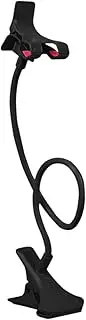 Gooseneck Bed Phone Holder -Flexible Lazy Arm for Bed, Flexible Cell Stand 360 Adjustable Clamp Bracket Mount Desk
