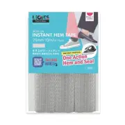 Iron-on Instant Hem Tape 25mm x 10m (1 inch x 11 yds) Light Gray