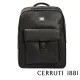 【Cerruti 1881】限量2折 義大利頂級小牛皮後背包 CEZA05340M 全新專櫃展示品(黑色)