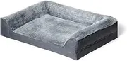 Dog Bed – Orthopedic Dream Sofa – Chinchilla Plush Chinchilla Comfort for Your Pet Orthopedic 3 Sided Bolster Bed Calming Dog Bed Calming Bed Bed