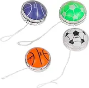 Toddler Yoyo, 4Pcs Yoyo Professional with String Portable Cute Ball Pattern Eduational Fun Kids for for Toddlers, Random Style