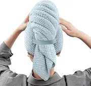 Hair Towels for Long Hair | 24X40 Inches Soft Caps Quick Dry | Wet Wraps, Anti Frizz Curly Plopping Towel for Drying Curly Long Thick