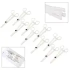 10x Disposable Plastic Piercing Clamp Forcep Plier Supplies Slotted Body Ear gf
