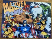 Marvel Comics 24" x 18" Poster: Wolverine, Spider Man, Hulk, Capt America & More