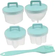 TOKIDNY 4pcs Egg Fried Mould Boiled Egg Mold Egg Coddler Boil Egg Cooker Poached Egg Cooker Poached Egg Cups Egg Shaper Egg Holder for Cooking Shaped Egg Cups Eggcups Egg Boiler