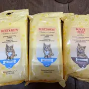3x Burt’s Bees Gentle Cleansing Wipes And Dander for Kittens 50 wipes