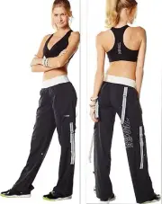 ZUMBA CARGO PANTS with light stretch - Converts to Capri - U.K. Convention - S