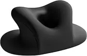 NonMiFyR Memory Foam Travel Neck Pillow, Office Desk Napping Pillow, Neck Cushion, Multiuse Face Cradle for Car, Train Airplane