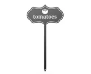 Plant Marker Plug-in Type High Hardness Sharp Tip Fruit Vegetable Garden Stake Plant Tag for Farm - Black