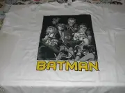 DC COMICS BATMAN VS THE VILLAINS MENS WHITE T-SHIRT SIZE LARGE NWT TWO-FACE