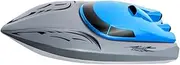 GARVALON Remote Control Boat Electric Pool Boat Rc Boats for Adults Boat for Lakes Rc Boats for Boat Fast Rc Boat Mini Boat Blue Abs