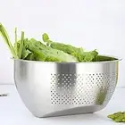 Sieve Strainer Basket Multi-purpose Design Side Drainers Mirror-polished
