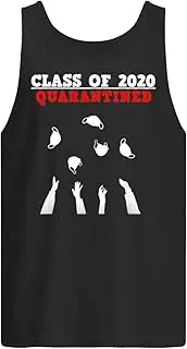 [VidiAmazing] Class of 2020 Funny Senior Frends Quarantine Graduation Shirt Men's Tank Top