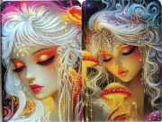 Swap cards Modern playing card back Fantasy Ladies