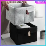 FELT STORAGE BASKET SUNDRIES SOCKS STORAGE BOX BEDROOM BOX