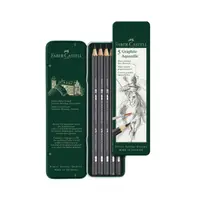 在飛比找PChome24h購物優惠-【Faber-Castell】輝柏 水墨素描鉛筆5支入/ 盒