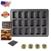 Perfect Results Premium Non-Stick 18-Cavity Mini Loaf Pan for Effortless Baking