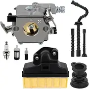 XXUMKL Fit for S-t-i-h-l MS210 MS230 MS250 021 023 025 Chainsaw Carb Replace Walbro WT286 Carburetor with 1123 160 1650 Air Filter Carburetor