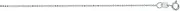 [JewelryWeb] 14ct White Gold 1.0mm Sparkle Cut Round Bead Chain Necklace With Spring Ring Clasp Jewelry Gifts for Women - Length Options: 41 46 51