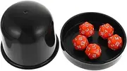 UPKOCH 1 Set Sided Dice with Holder Game Props for Fun Play and Safe Material for Group Activities and Gatherings