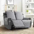 2 Seat Non-Slip Recliner Chair Cover Slipcover Reversible Protector Couch Cover