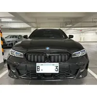 在飛比找蝦皮購物優惠-寶馬 BMW G20Lci雙槓亮黑水箱護罩 G21中網 33