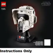 LEGO INSTRUCTIONS ONLY SCOUT TROOPER HELMET 75305 New book from set