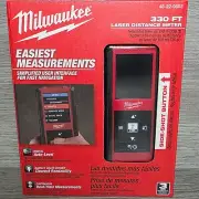 Milwaukee 330ft Laser Distance Meter Digital Auto-Level Color Screen 48-22-9803