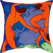 Brvsk Dance. Needlepoint Kit w/Printed Tapestry Canvas (40 × 40 cm) — Needlepoint Cushion Kit for Creative Home Décor — Needlework Kit for Adult Beginners