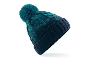 Beechfield Unisex Ombre Styled Beanie (Teal/French Navy) (One size)