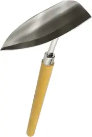 Japanese Garden Landscaping Triangle Hoe with Stainless Steel Blade & Wood Handl