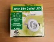 3inch Slim Gimbal LED 8W=75W 650Lm 3000K