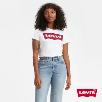 在飛比找momo購物網優惠-【LEVIS 官方旗艦】女款 重磅短袖T恤/修身版型/經典L