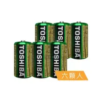 在飛比找momo購物網優惠-【TOSHIBA 東芝】環保碳鋅電池 R14UG 2號-6入