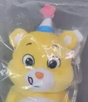 Care Bears Plush Yellow Bear Stuffed Plush Sparkly Cupcake Party Hat NEW SEALED