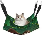 EdWal Cute Funny Sloth Relaxing on The Jungle Tree print Soft Sleeping Hammock Cat Hammock for Cage Hanging,Pet Hammock Bed Adjustable for Small Animals