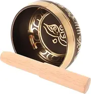 WESIEVYA 1 Set Singing Bowl Set Decorative Chanting Bowl for Yoga Meditation Calming Tones Elegant Design for Enhancing Emotional Wellbeing and Tranquility