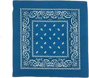 [mrsweeneytodd.com MST] Lake Blue MST Bandana | 100% Cotton | Cashew Flower Design, black