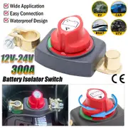 OZNALA Car Battery Disconnect Isolator ON Off Switch Battery Terminal Boat 12V-48V 300A