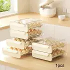 Egg Holder Tray 32 Egg Trays Transparent Reusable 2 Layers Eggs Storage Tray for