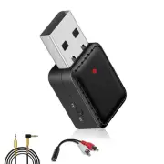 Upgrade USB Bluetooth 5.0 Car Receiver and Transmitter with Mode Switch RCA, ...