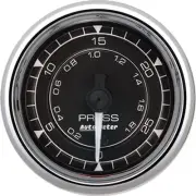 AUTOMETER 2/16 Chrono Chrome Gauge Pressure 30PSI- 9764
